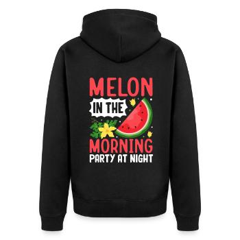 Melon Poison - Veste à capuche bio Premium Unisexe - noir - Dos - Nico (187cm)