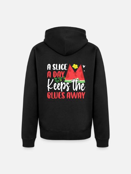 Melon Poison - Unisex Premium Organic Zip Hoodie - black