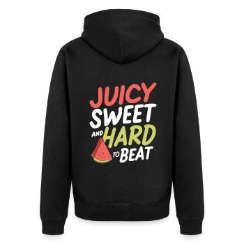 Melon Poison - Veste à capuche bio Premium Unisexe - noir - Dos - Nico (187cm)