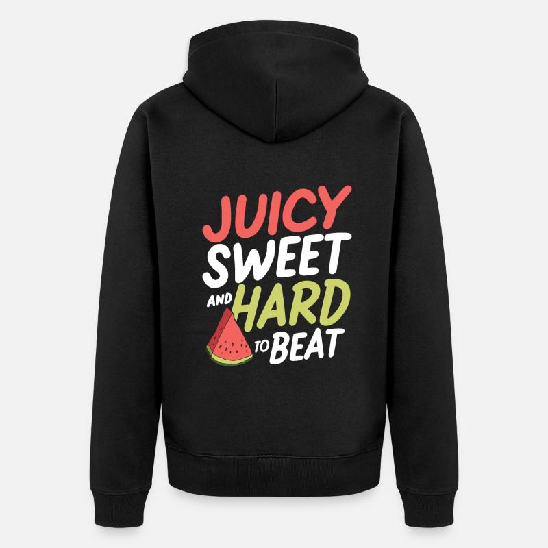 Melon Poison - Veste à capuche bio Premium Unisexe - noir