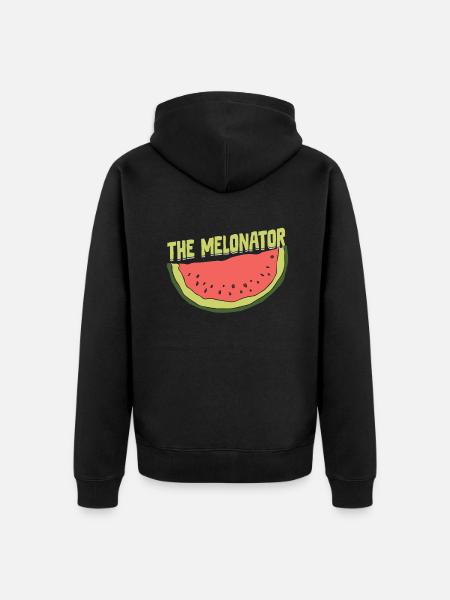 Melon Poison - Unisex Premium Organic Zip Hoodie - black