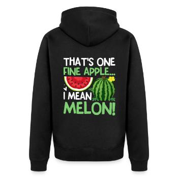 Melon Poison - Veste à capuche bio Premium Unisexe - noir - Dos - Nico (187cm)