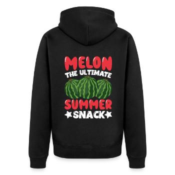 Melon Poison - Veste à capuche bio Premium Unisexe - noir - Dos - Nico (187cm)