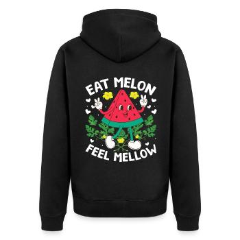 Melon Poison - Veste à capuche bio Premium Unisexe - noir - Dos - Nico (187cm)