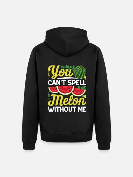 Melon Poison - Unisex Premium Organic Zip Hoodie - black
