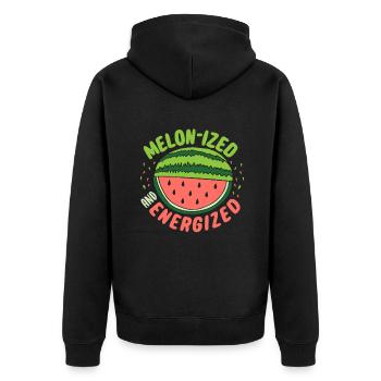 Melon Poison - Veste à capuche bio Premium Unisexe - noir - Dos - Nico (187cm)