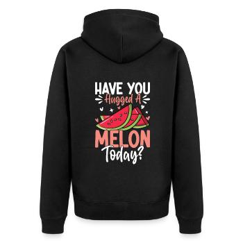 Melon Poison - Veste à capuche bio Premium Unisexe - noir - Dos - Nico (187cm)