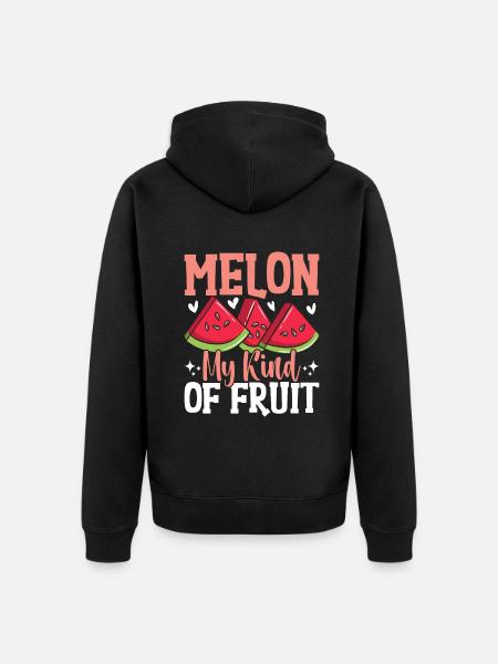 Melon Poison - Veste à capuche bio Premium Unisexe - noir