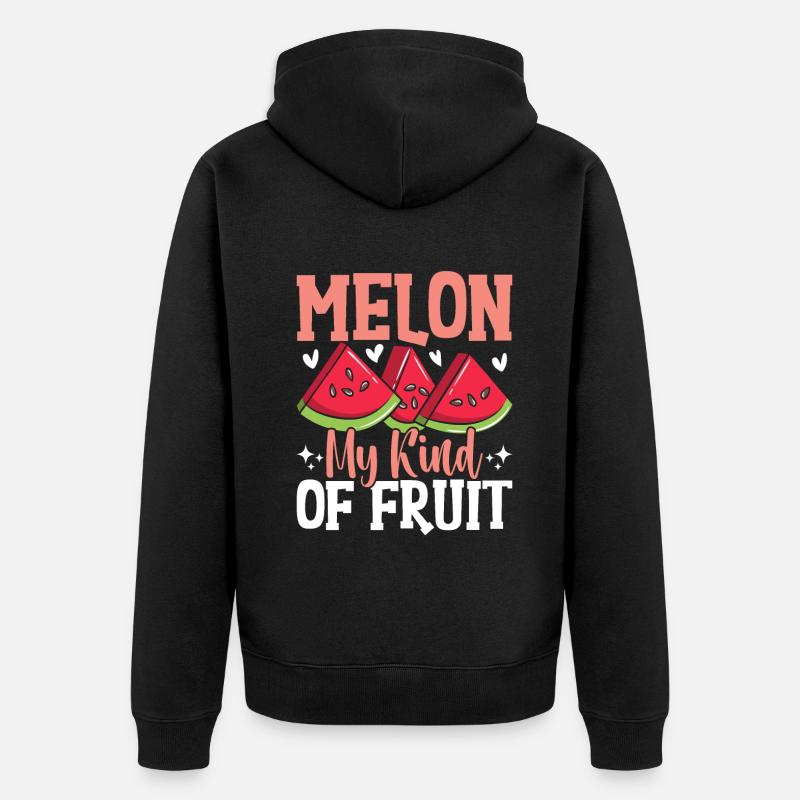 Melon Poison - Veste à capuche bio Premium Unisexe - noir