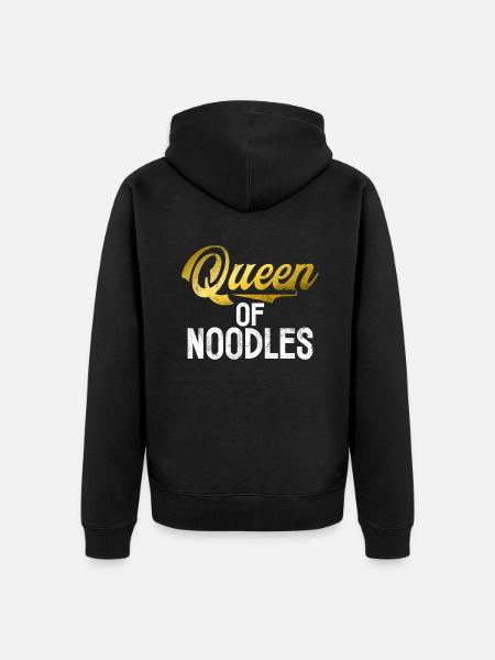 Noodle Lover Gifts - Unisex Premium Organic Zip Hoodie - black