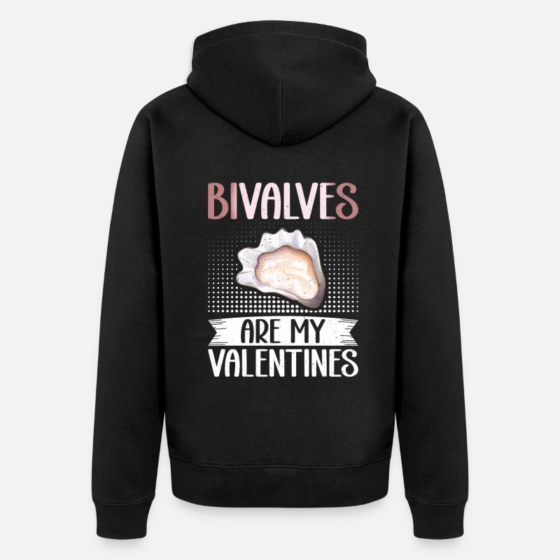 Cadeaux d’huîtres - Veste à capuche bio Premium Unisexe - noir