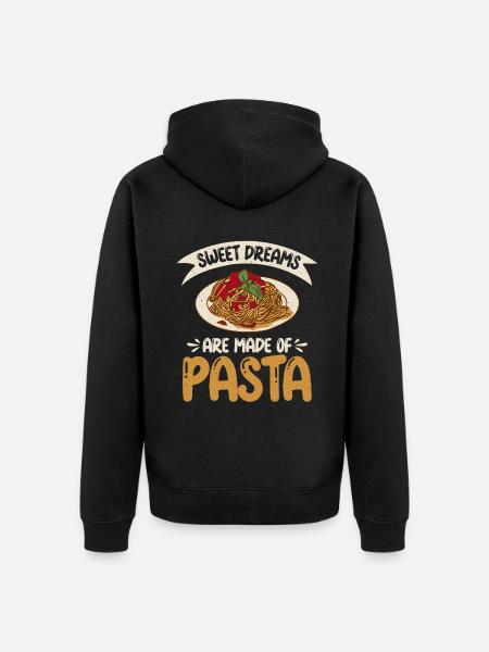 Pasta Lover Gifts - Unisex Premium Organic Zip Hoodie - black