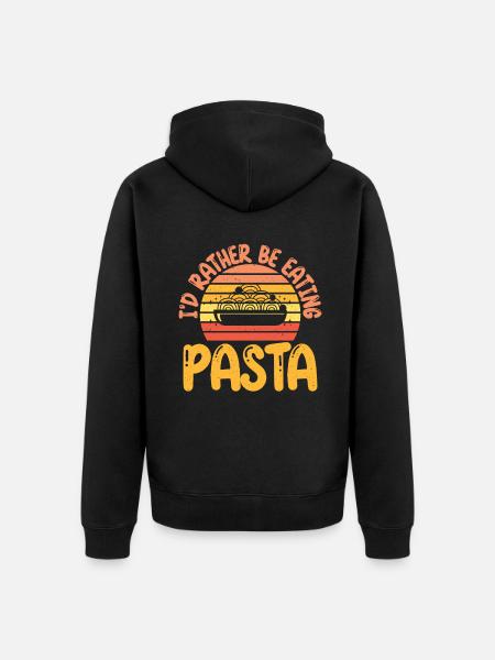 Pasta Lover Gifts - Unisex Premium Bio Zip Hoodie - Schwarz