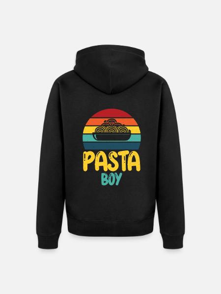 Pasta Lover Gifts - Unisex Premium Organic Zip Hoodie - black