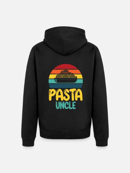 Pasta Lover Gifts - Unisex Premium Organic Zip Hoodie - black
