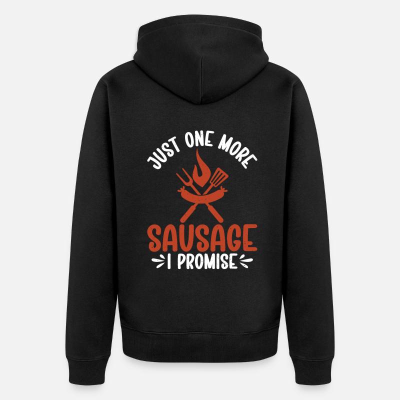 Amateur de saucisses - Veste à capuche bio Premium Unisexe - noir