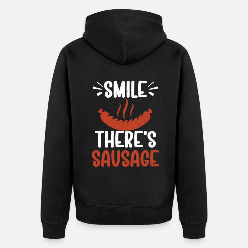 Sausage Lover - Unisex Premium Bio Zip Hoodie - Schwarz
