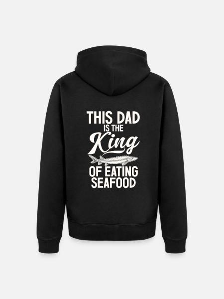 Seafood Lover Gift - Unisex Premium Organic Zip Hoodie - black