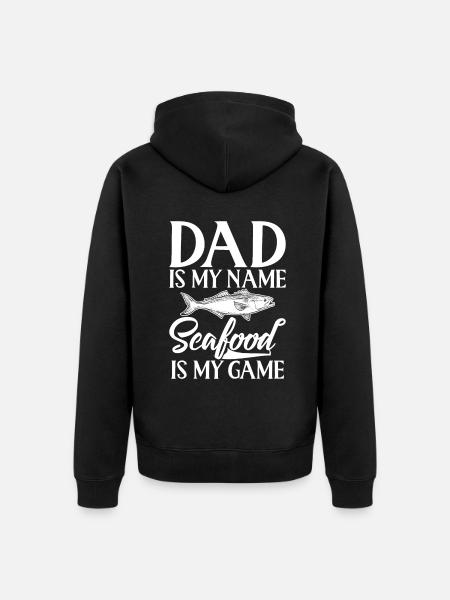 Seafood Lover Gift - Unisex Premium Organic Zip Hoodie - black
