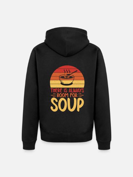 Soup Lovers Gifts - Unisex Premium Organic Zip Hoodie - black