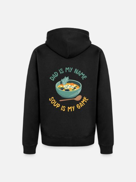 Soup Lovers Gifts - Unisex Premium Organic Zip Hoodie - black