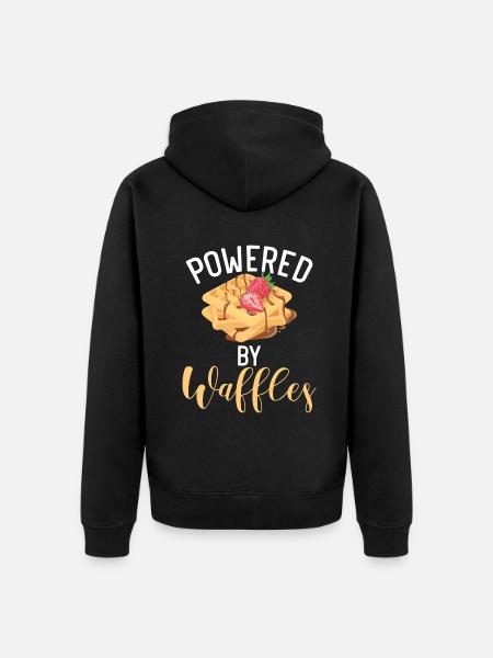 Waffle Lover Gifts - Unisex Premium Organic Zip Hoodie - black