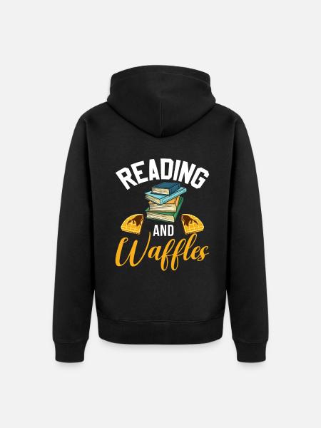 Waffle Lover Gifts - Unisex Premium Organic Zip Hoodie - black