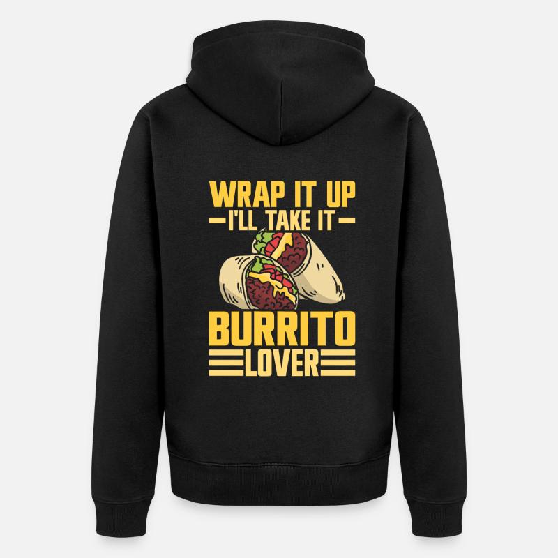 Cadeau Burrito - Veste à capuche bio Premium Unisexe - noir