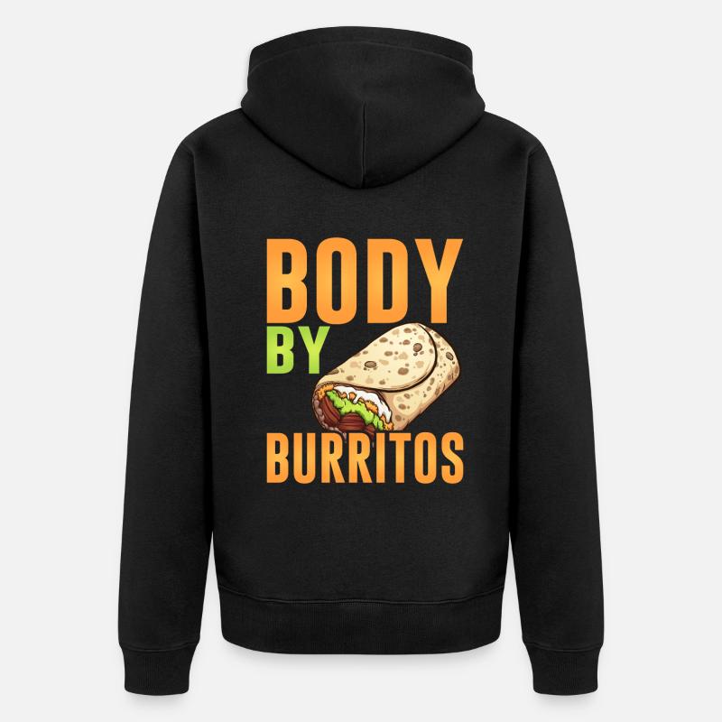 Burrito Gift - Unisex Premium Bio Zip Hoodie - Schwarz