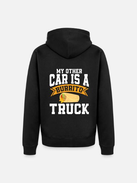 Burrito Gift - Unisex Premium Organic Zip Hoodie - black