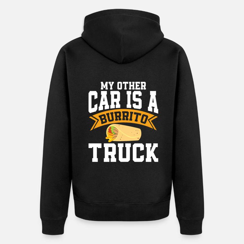 Burrito Gift - Unisex Premium Bio Zip Hoodie - Schwarz