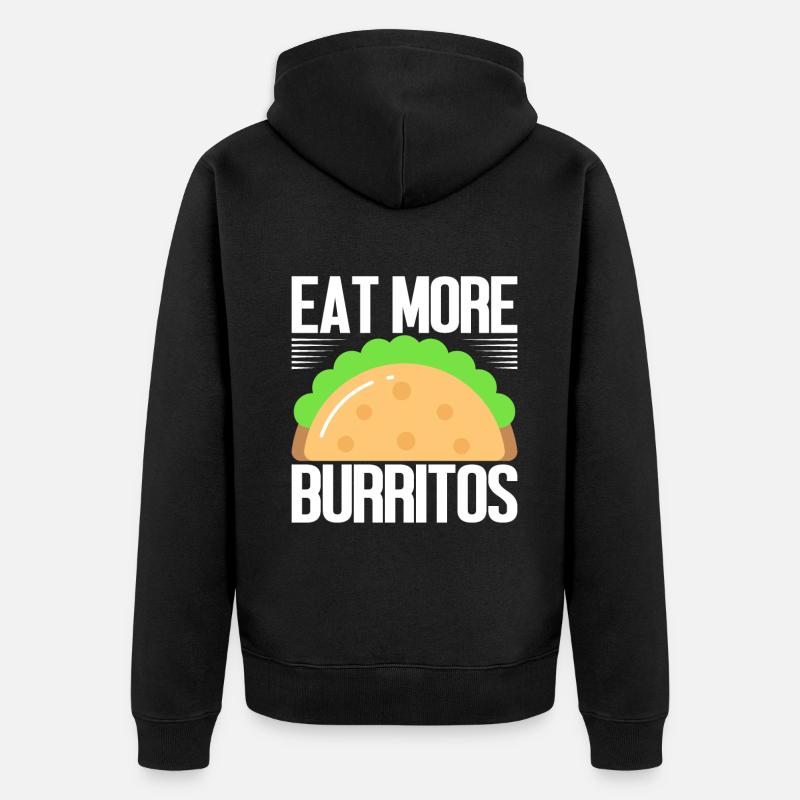 Cadeau Burrito - Veste à capuche bio Premium Unisexe - noir