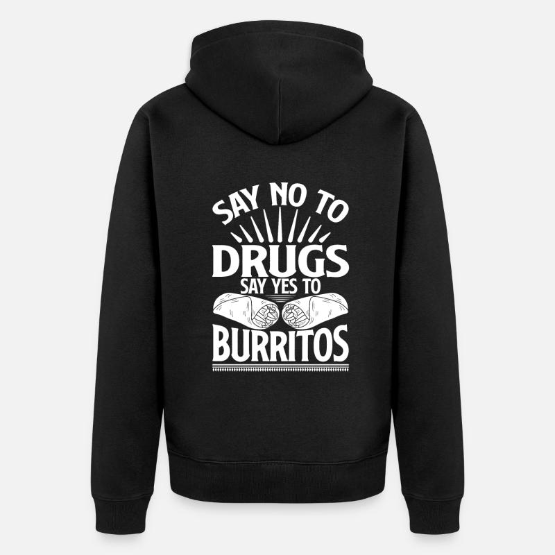 Burrito Gift - Unisex Premium Bio Zip Hoodie - Schwarz