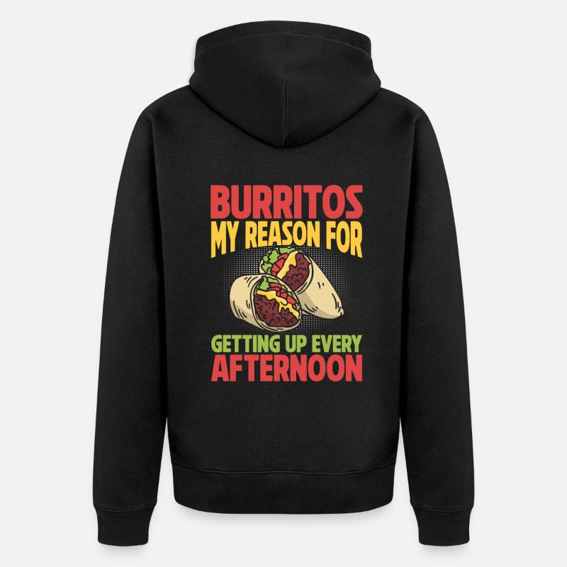 Cadeau Burrito - Veste à capuche bio Premium Unisexe - noir
