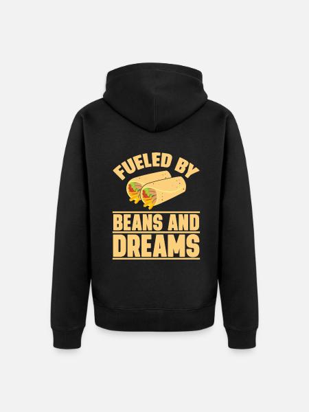 Burrito Gift - Unisex Premium Organic Zip Hoodie - black