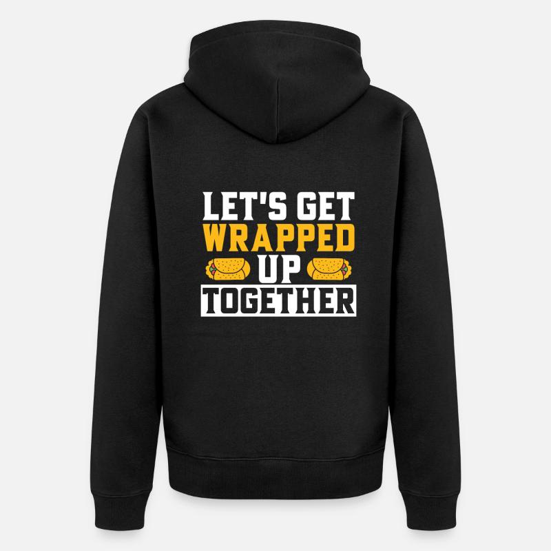 Burrito Gift - Unisex Premium Bio Zip Hoodie - Schwarz