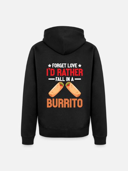 Burrito Gift - Unisex Premium Bio Zip Hoodie - Schwarz