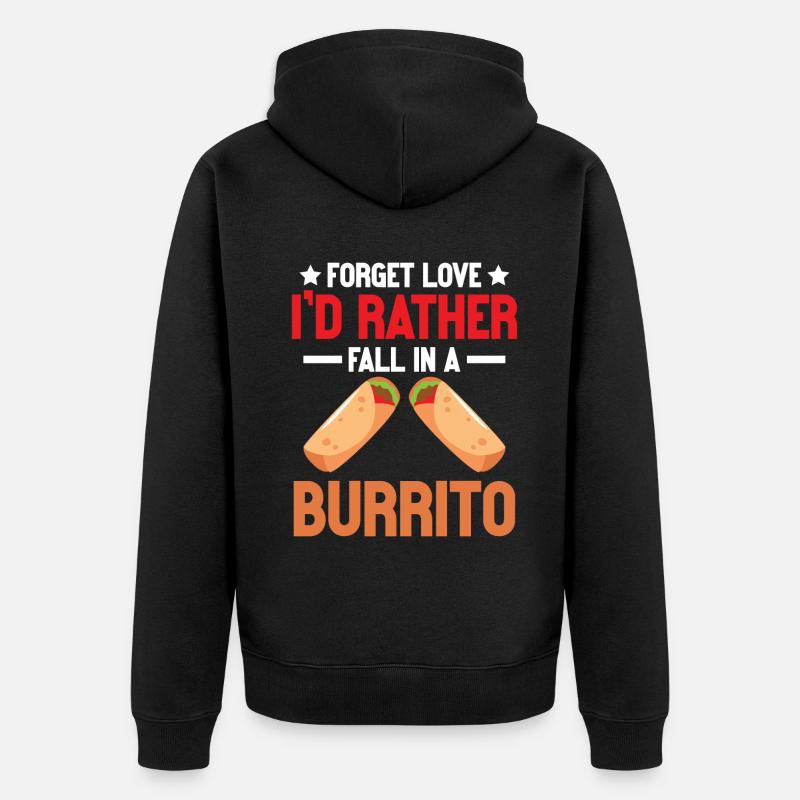 Cadeau Burrito - Veste à capuche bio Premium Unisexe - noir