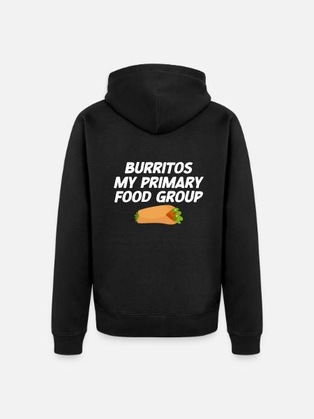 Burrito Gift - Unisex Premium Organic Zip Hoodie - black