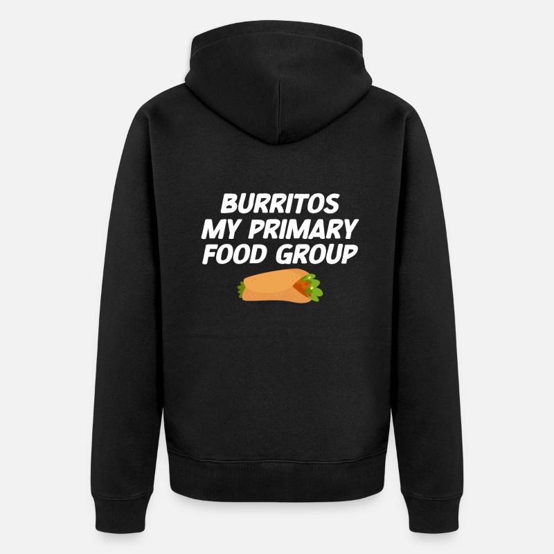 Burrito Gift - Unisex Premium Bio Zip Hoodie - Schwarz