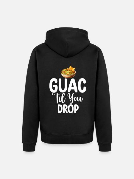 Avocado Gifts - Unisex Premium Organic Zip Hoodie - black