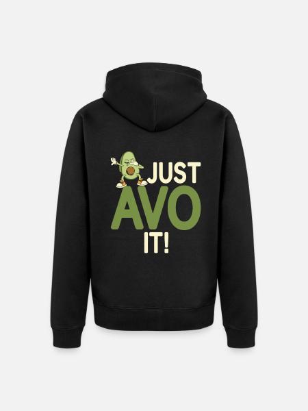 Avocado Gifts - Unisex Premium Bio Zip Hoodie - Schwarz