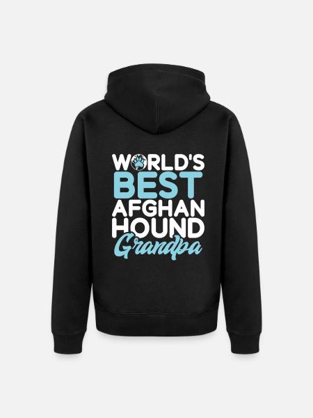Afghan Hound Gifts - Unisex Premium Organic Zip Hoodie - black