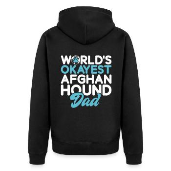 Cadeaux pour les chiens afghans - Veste à capuche bio Premium Unisexe - noir - Dos - Nico (187cm)