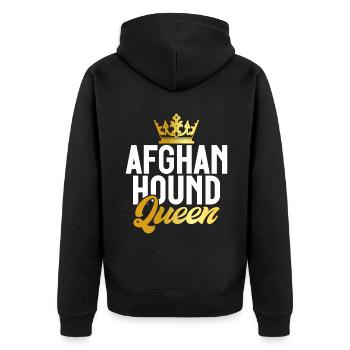 Cadeaux pour les chiens afghans - Veste à capuche bio Premium Unisexe - noir - Dos - Nico (187cm)