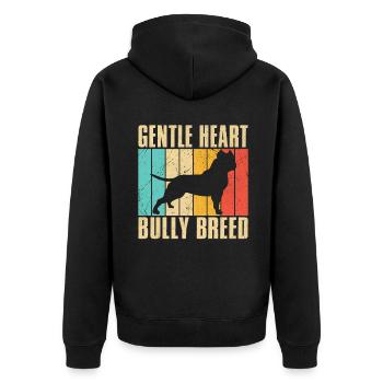 Cadeaux American Bully - Veste à capuche bio Premium Unisexe - noir - Dos - Nico (187cm)
