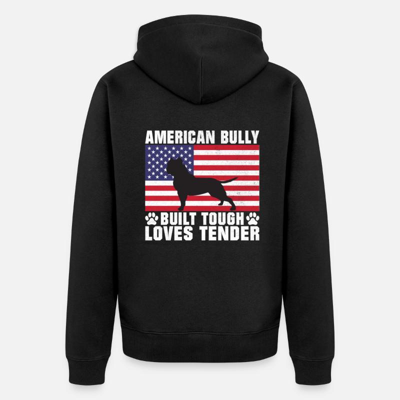 Cadeaux American Bully - Veste à capuche bio Premium Unisexe - noir