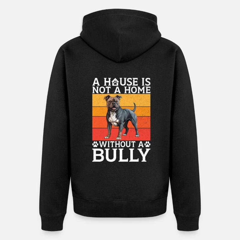 Cadeaux American Bully - Veste à capuche bio Premium Unisexe - noir