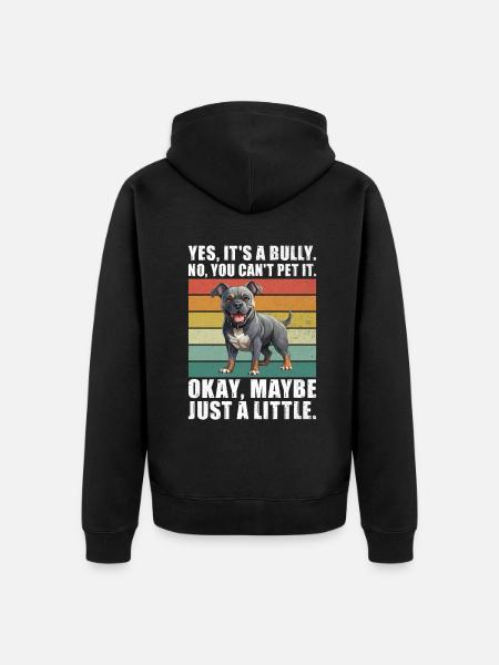 American Bully Gifts - Unisex Premium Organic Zip Hoodie - black
