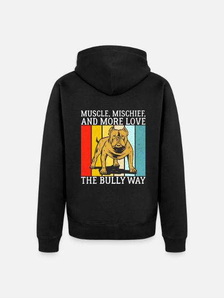 American Bully Gifts - Unisex Premium Bio Zip Hoodie - Schwarz